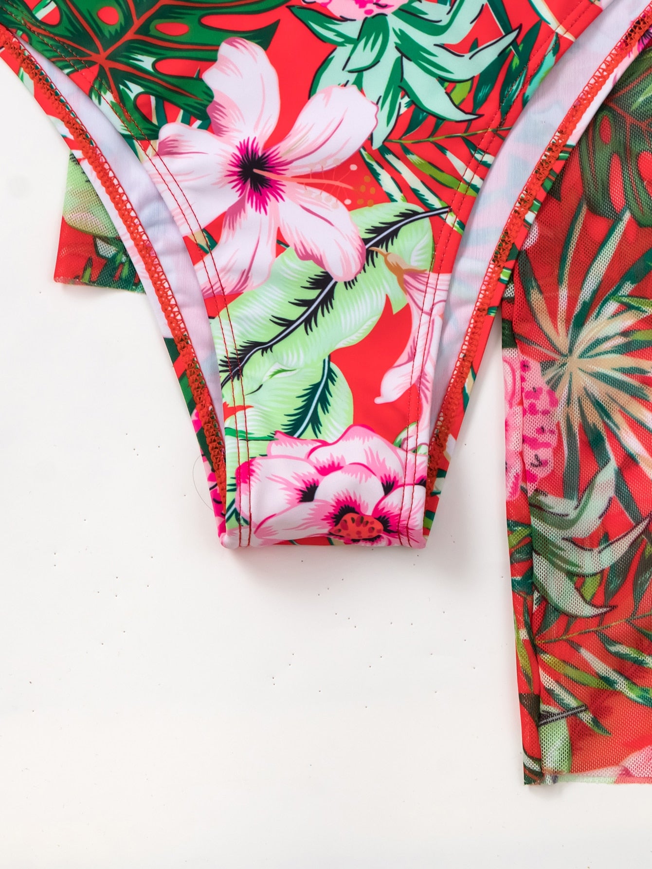 Conjunto Biquíni 3 Peças Fabi M Vermelho