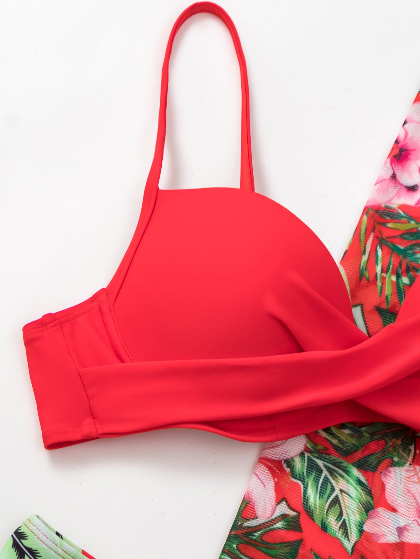 Conjunto Biquíni 3 Peças Fabi M Vermelho
