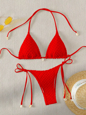 Biquíni Cortininha Iris - Vermelho P