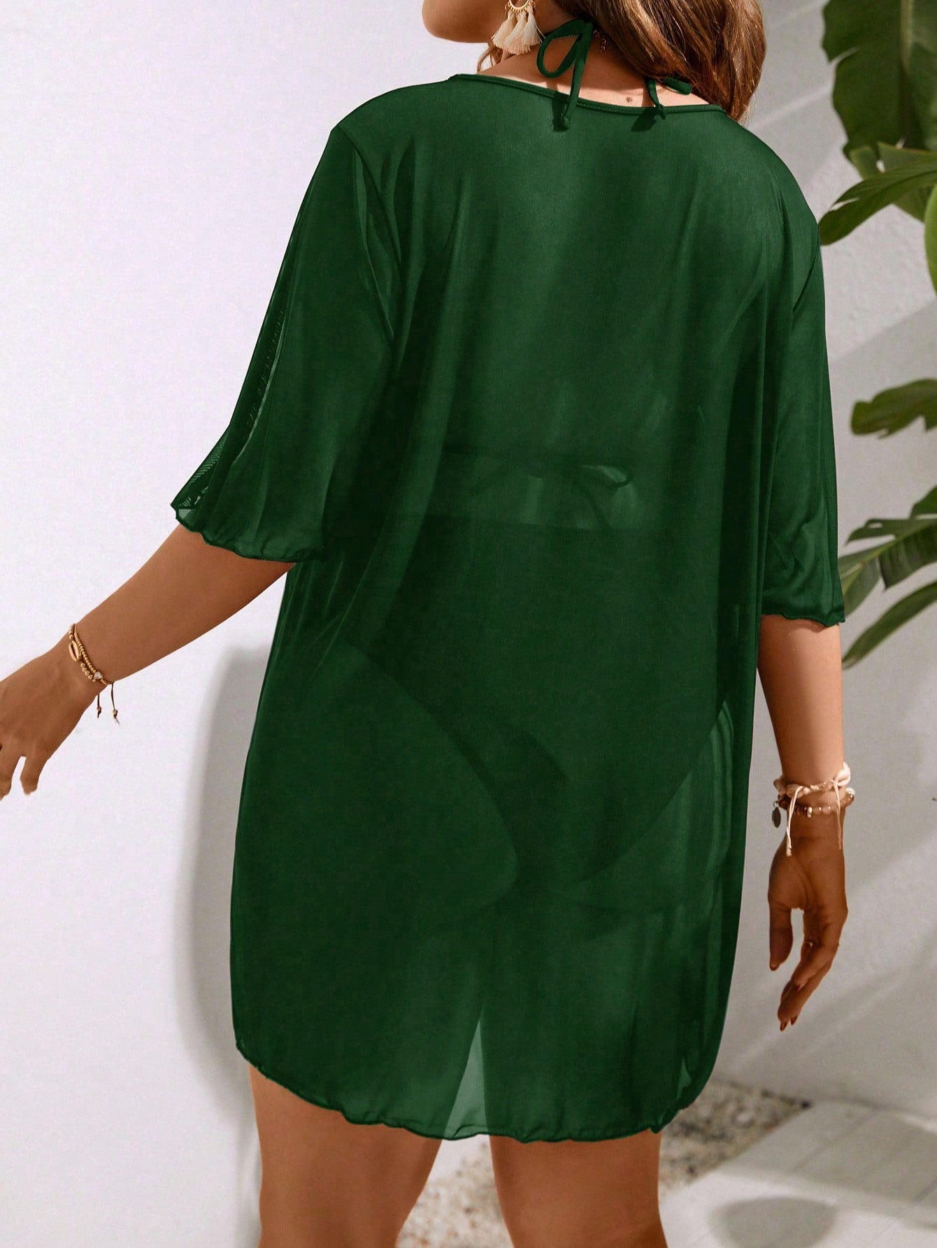 Saída De Praia Plus Size Beleza Natural