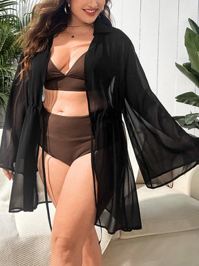 Saída de Praia Plus Size Camisa Antonella