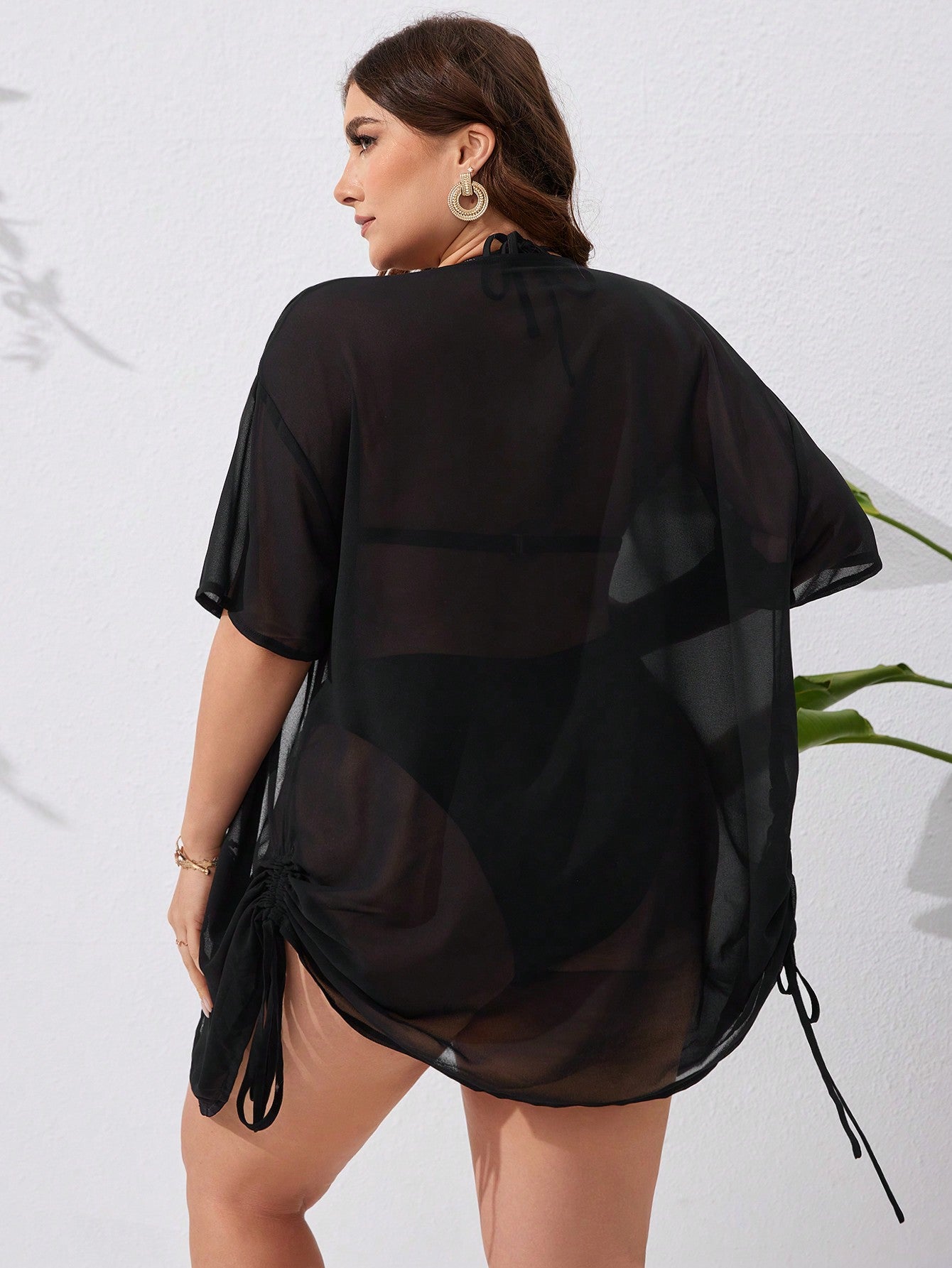 Saída de Praia Plus Size Camisa Helena