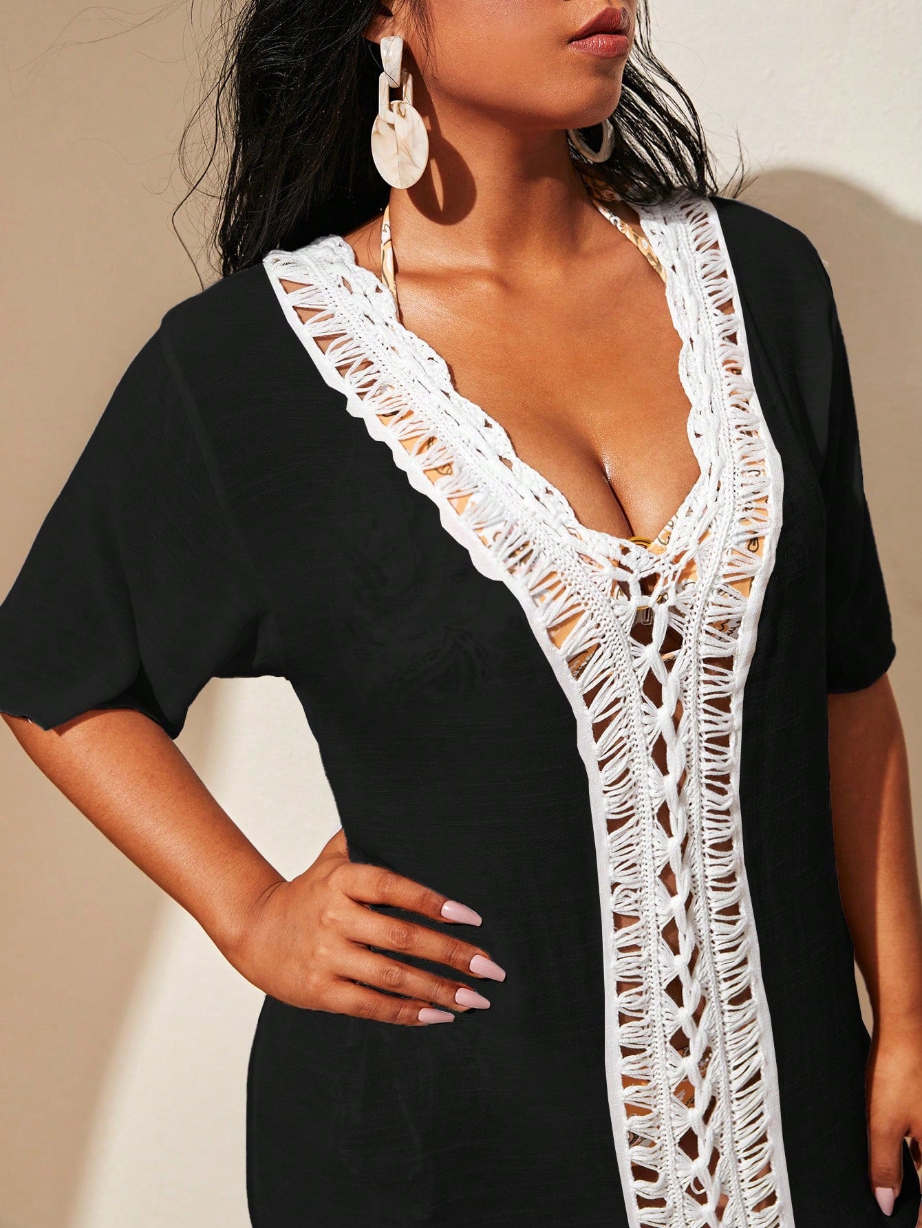 Saída De Praia Plus Size Anastasia G