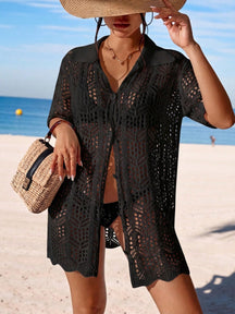 Kimono de Crochê - Estilo Praia Casual