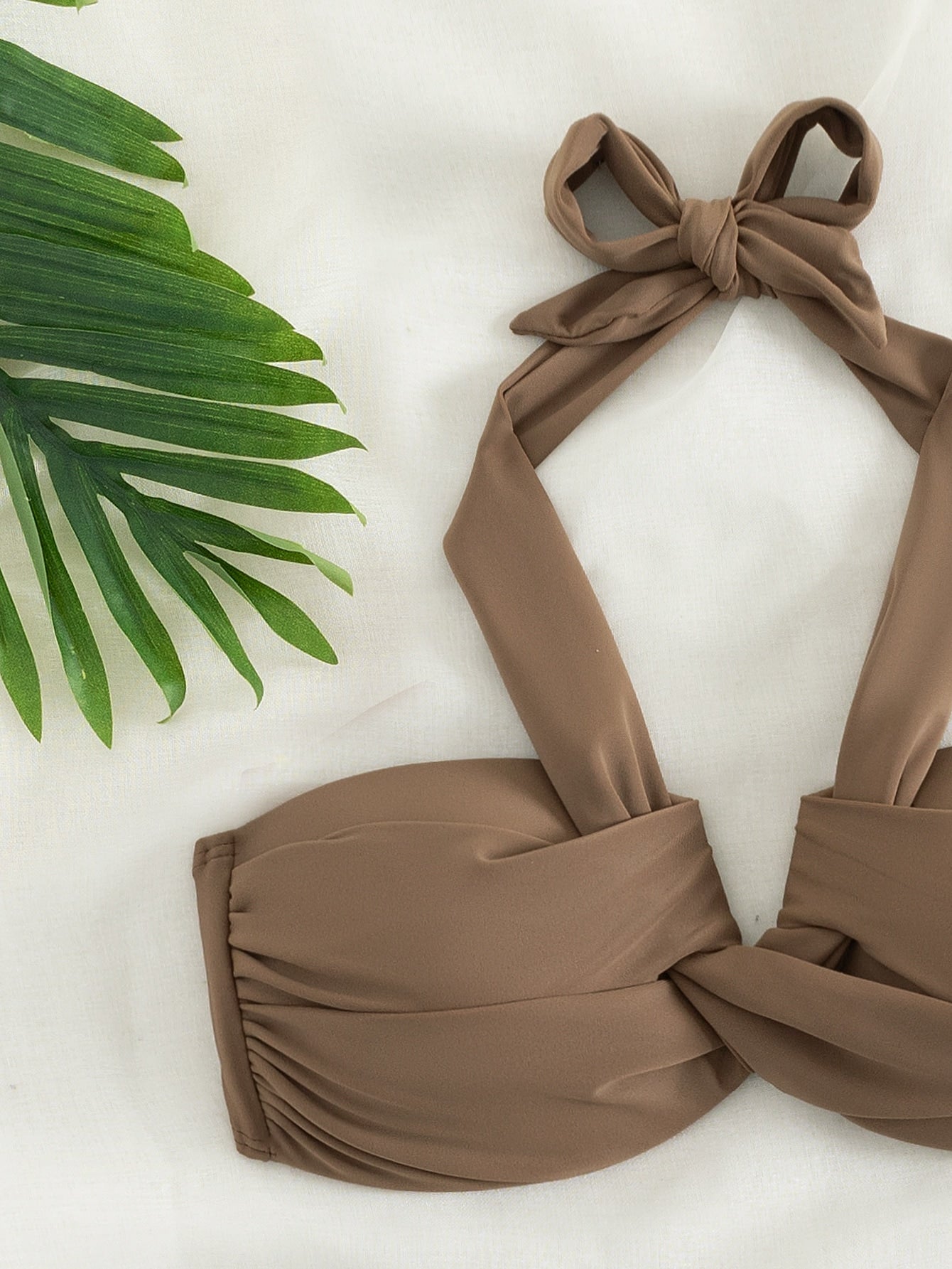 Biquíni Halter Torcido Push-Up Verão