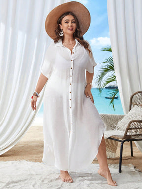 Saída de Praia Plus Size Camisa Cecília