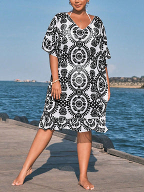 Saída de Praia Plus Size Sunset Glow