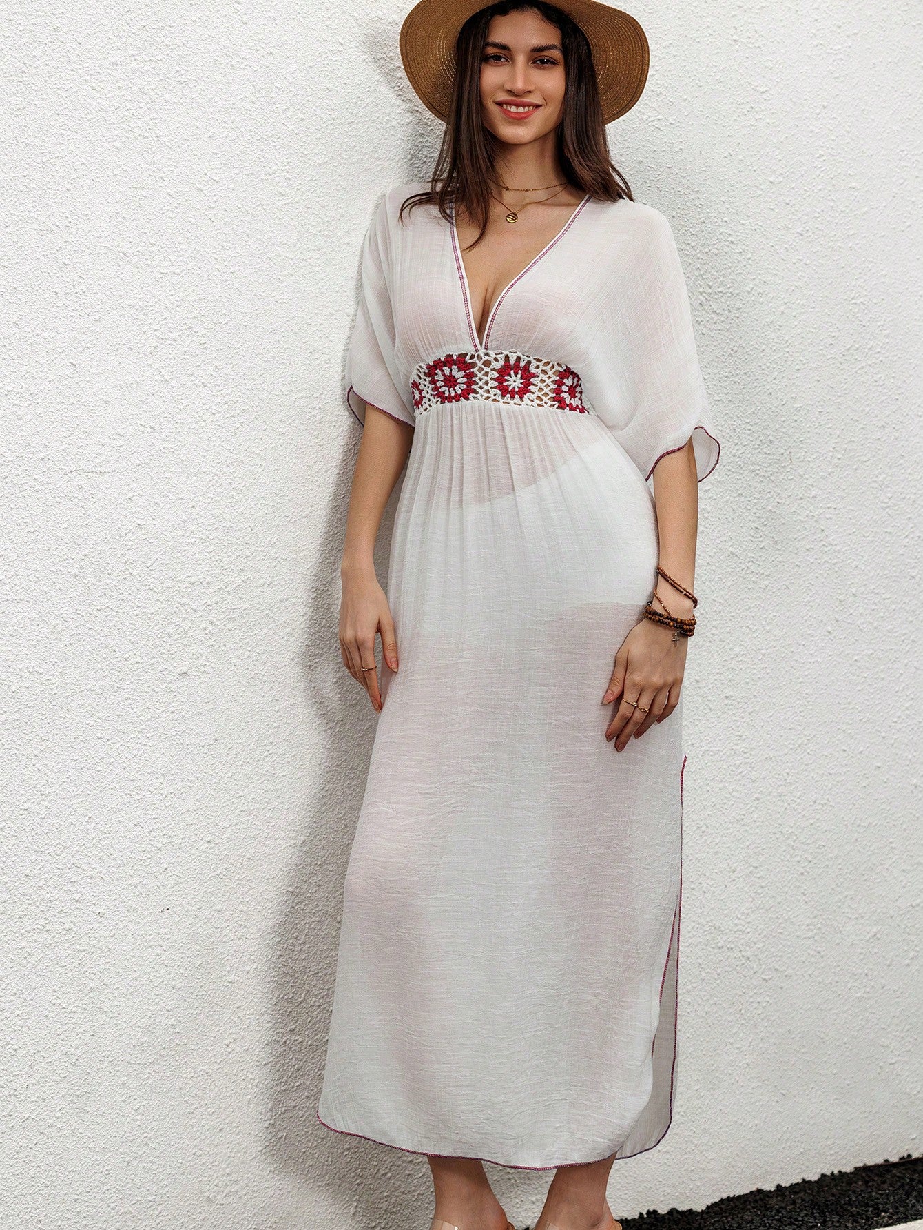 Saída de Praia - Vestido Cobridor de Crochê