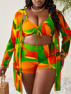 Conjunto De Biquíni Plus Size 3 Peças Marina G1