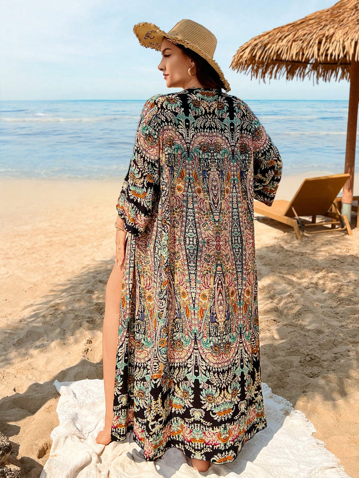 Saída de Praia Plus Size Longa Juliana