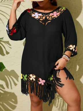 Saída De Praia Plus Size Noite Florida