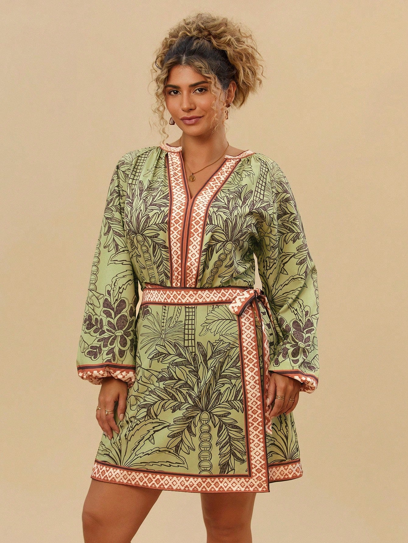 Vestido Plus Size Tribal