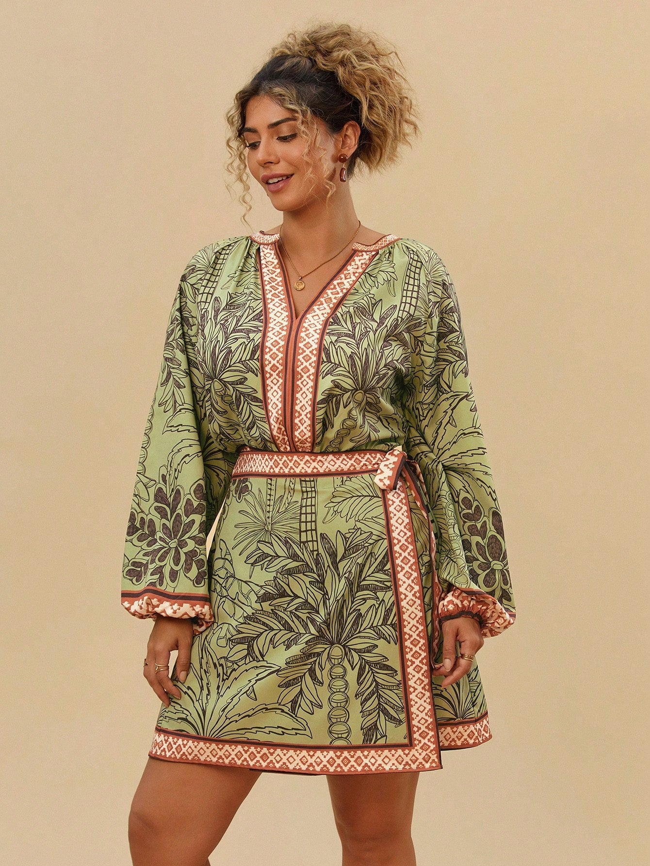 Vestido Plus Size Tribal