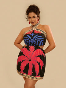 Vestido Plus Size Nó Tropical