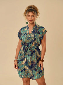 Vestido Plus Size Tropical