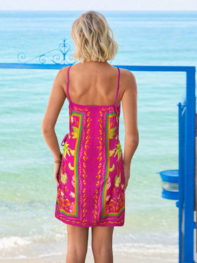 Saída de Praia Envelope Estampada Beatrice